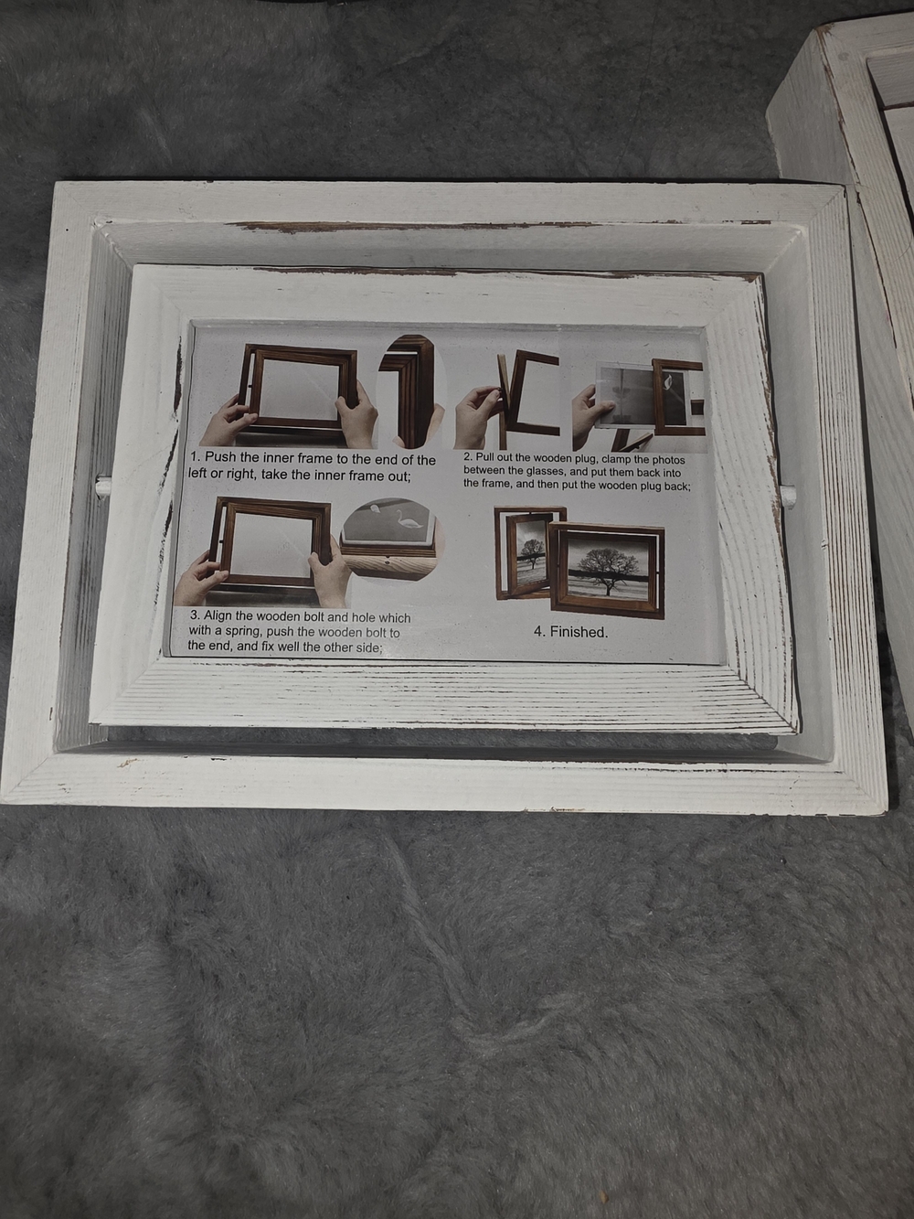 White Rustic Wooden Picture Frame